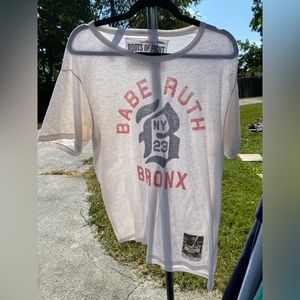 Trade Mark Roots of Fight Baseball Babe Ruth Bronx Short-Sleeve Cotton T-Shirt